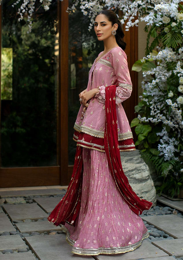 Layla Chatoor | Luxury Pret | Peplum Angrakha Top - by Libasekhas UK - Registered Vendor of : Layla Chatoor - 100% Original Designer Dress