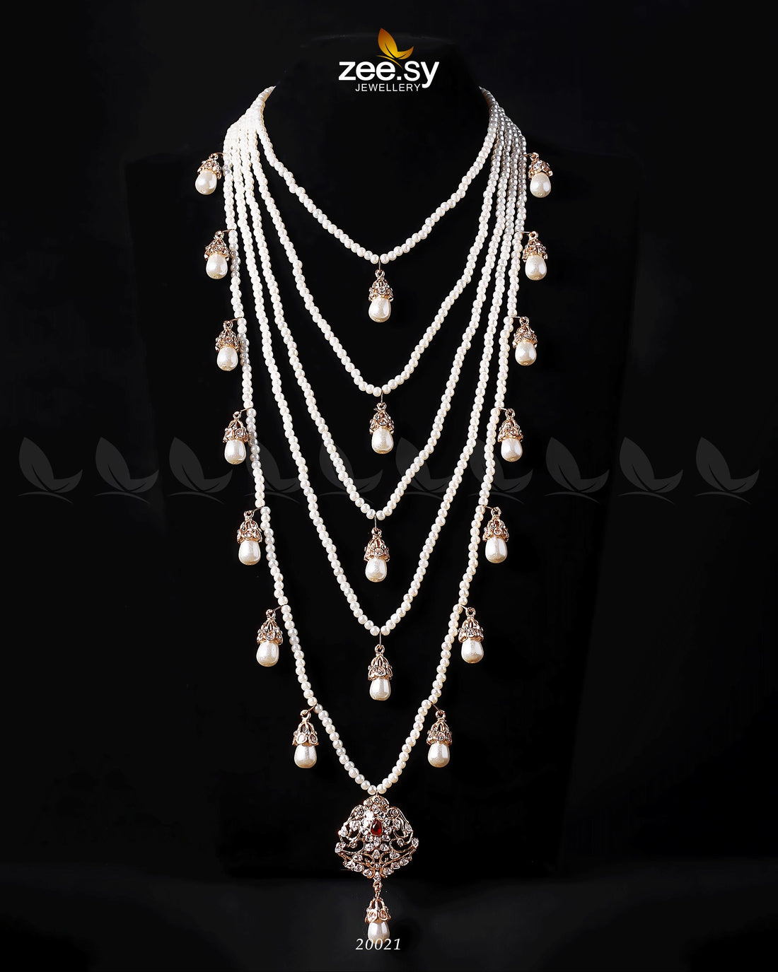 Hyderabadi Panch Lara Mala - by - Libasekhas UK - Registered Vendor of : Zeesy - 100% Original Designer Dresss