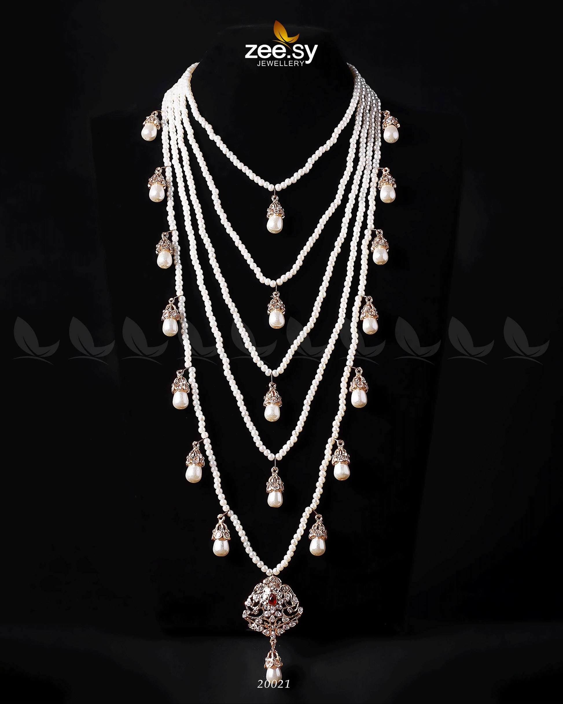Hyderabadi Panch Lara Mala - by - Libasekhas UK - Registered Vendor of : Zeesy - 100% Original Designer Dresss