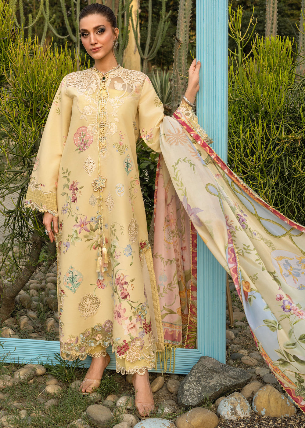 Saira Shakira | Bloom Lawn | MAELLE 1A - by Libasekhas - Registered Vendor of : Saira Rizwan - 100% Original Designer Dress