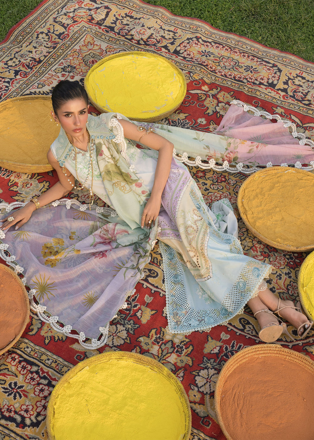 Saira Shakira | Bloom Lawn | AVA 1A - by Libasekhas - Registered Vendor of : Saira Rizwan - 100% Original Designer Dress