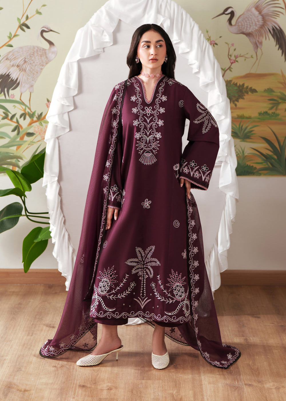 Sadaf Fawad Khan | Solace 26 | Whispering Wood - by Libasekhas UK - Registered Vendor of : Sadaf Fawad Khan - 100% Original Designer Dress