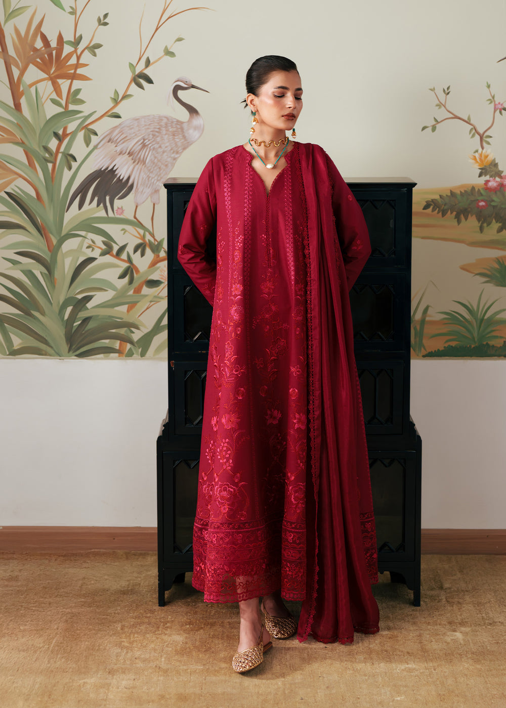 Sadaf Fawad Khan | Eva Luxury Pret 26 | Rose Root - by Libasekhas UK - Registered Vendor of : Sadaf Fawad Khan - 100% Original Designer Dress
