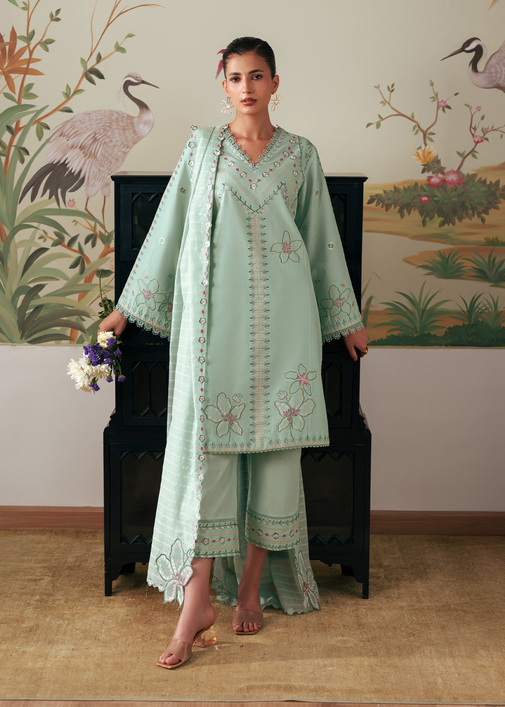 Sadaf Fawad Khan | Solace 26 | Misty Morning - by Libasekhas UK - Registered Vendor of : Sadaf Fawad Khan - 100% Original Designer Dress