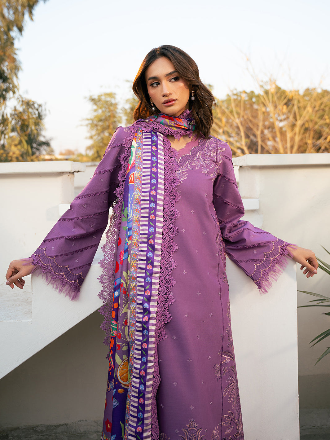 Bin Ilyas | Hazel Printed Lawn 25 | 2071 - A - by - Libasekhas UK - Registered Vendor of : Bin Ilyas - 100% Original Designer Dresss