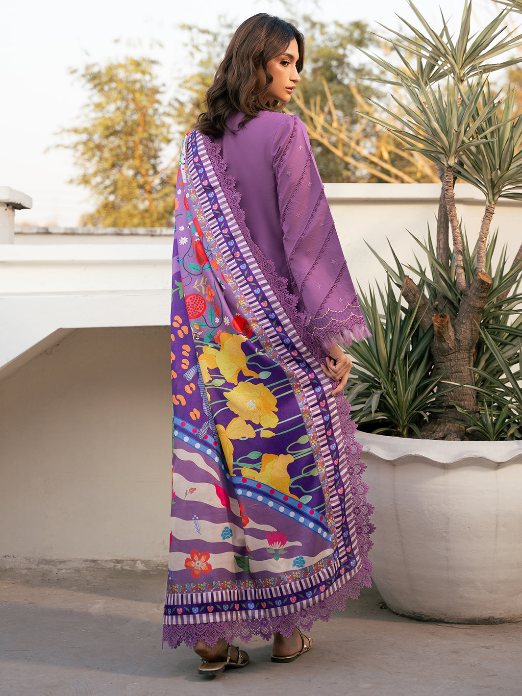 Bin Ilyas | Hazel Printed Lawn 25 | 2071 - A - by - Libasekhas UK - Registered Vendor of : Bin Ilyas - 100% Original Designer Dresss