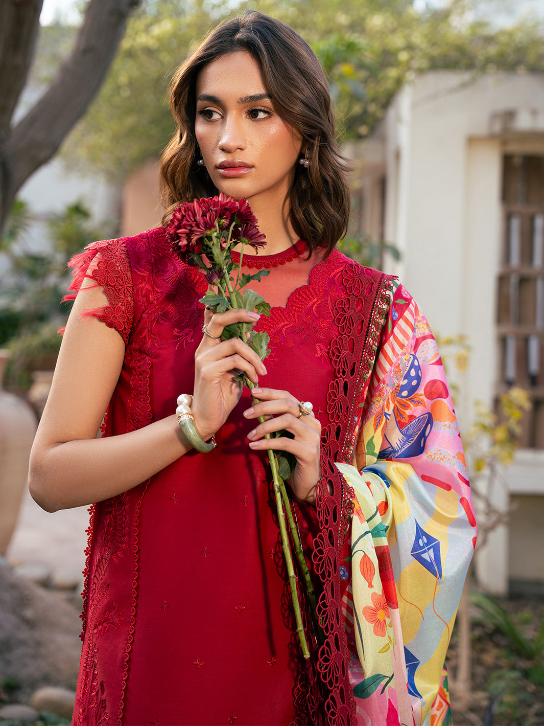 Bin Ilyas | Hazel Printed Lawn 25 | 2071 - B - by - Libasekhas UK - Registered Vendor of : Bin Ilyas - 100% Original Designer Dresss