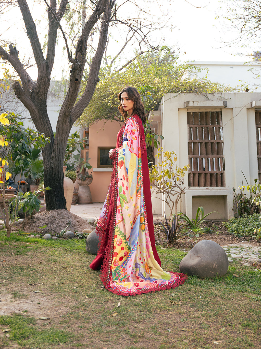 Bin Ilyas | Hazel Printed Lawn 25 | 2071 - B - by - Libasekhas UK - Registered Vendor of : Bin Ilyas - 100% Original Designer Dresss