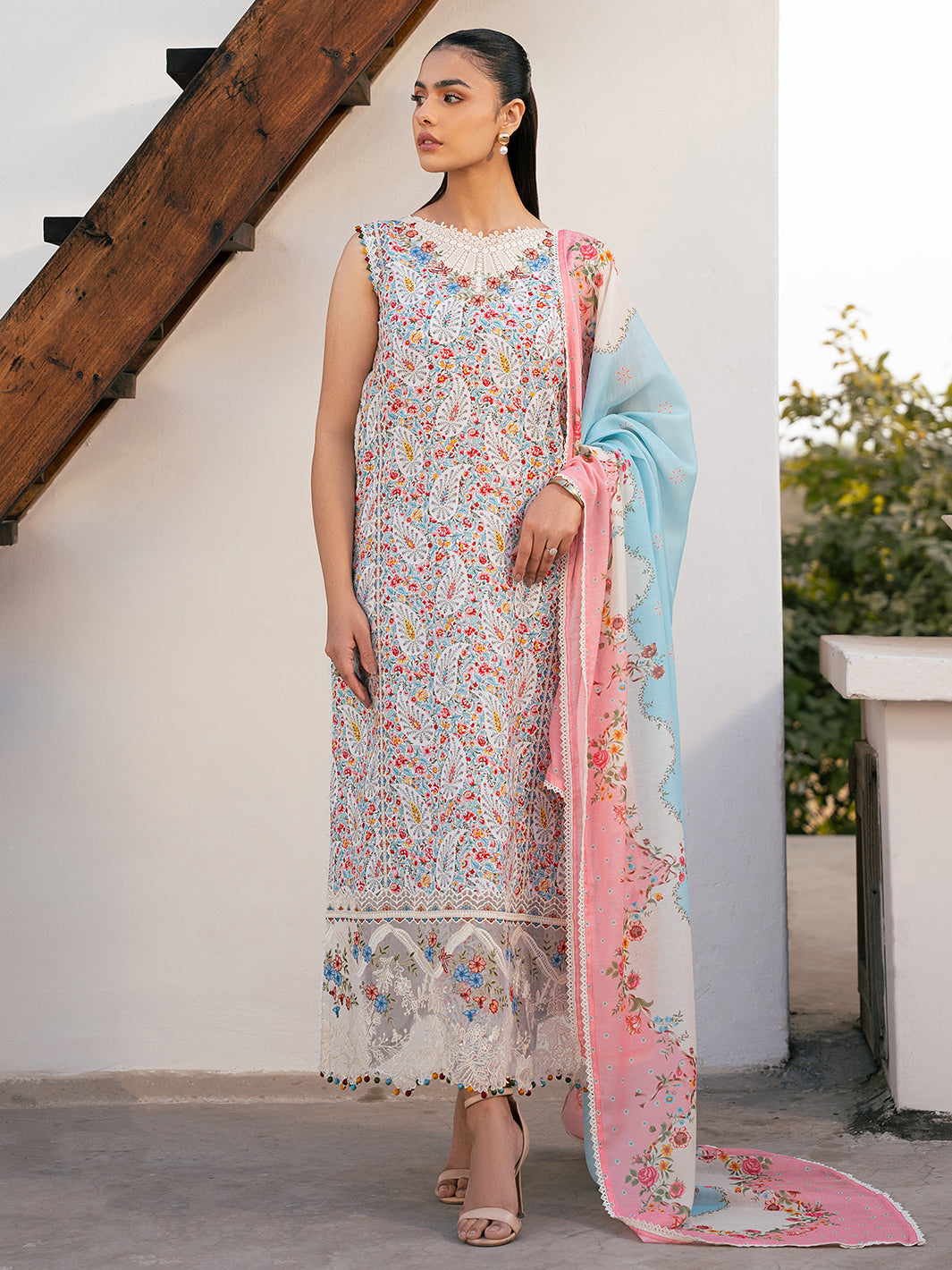 Bin Ilyas | Hazel Printed Lawn 25 | 2072 - A - by - Libasekhas UK - Registered Vendor of : Bin Ilyas - 100% Original Designer Dresss