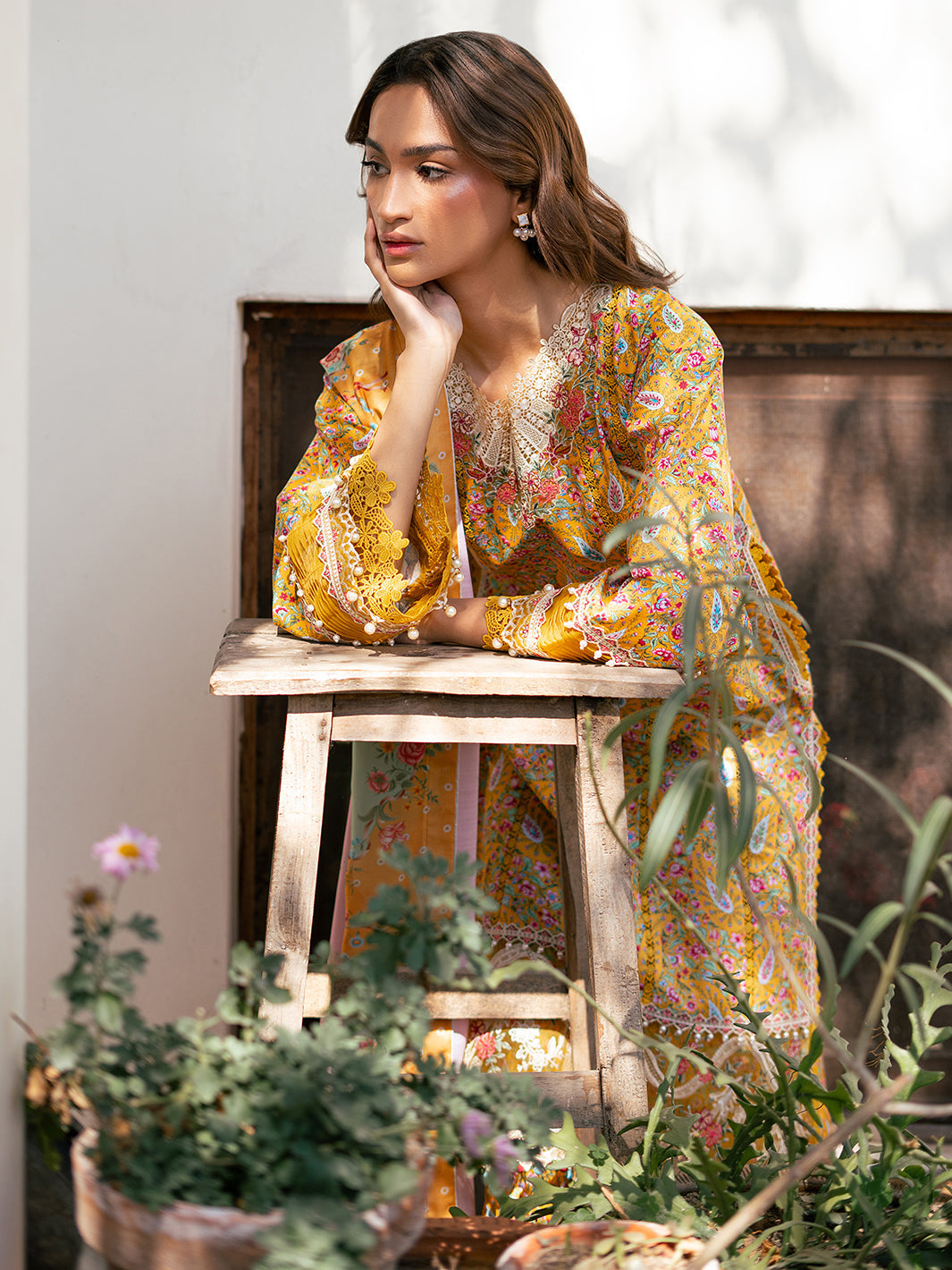 Bin Ilyas | Hazel Printed Lawn 25 | 2072 - B - by - Libasekhas UK - Registered Vendor of : Bin Ilyas - 100% Original Designer Dresss