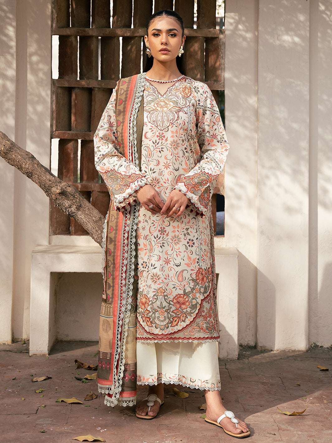 Bin Ilyas | Hazel Printed Lawn 25 | 2073 - A - by - Libasekhas UK - Registered Vendor of : Bin Ilyas - 100% Original Designer Dresss