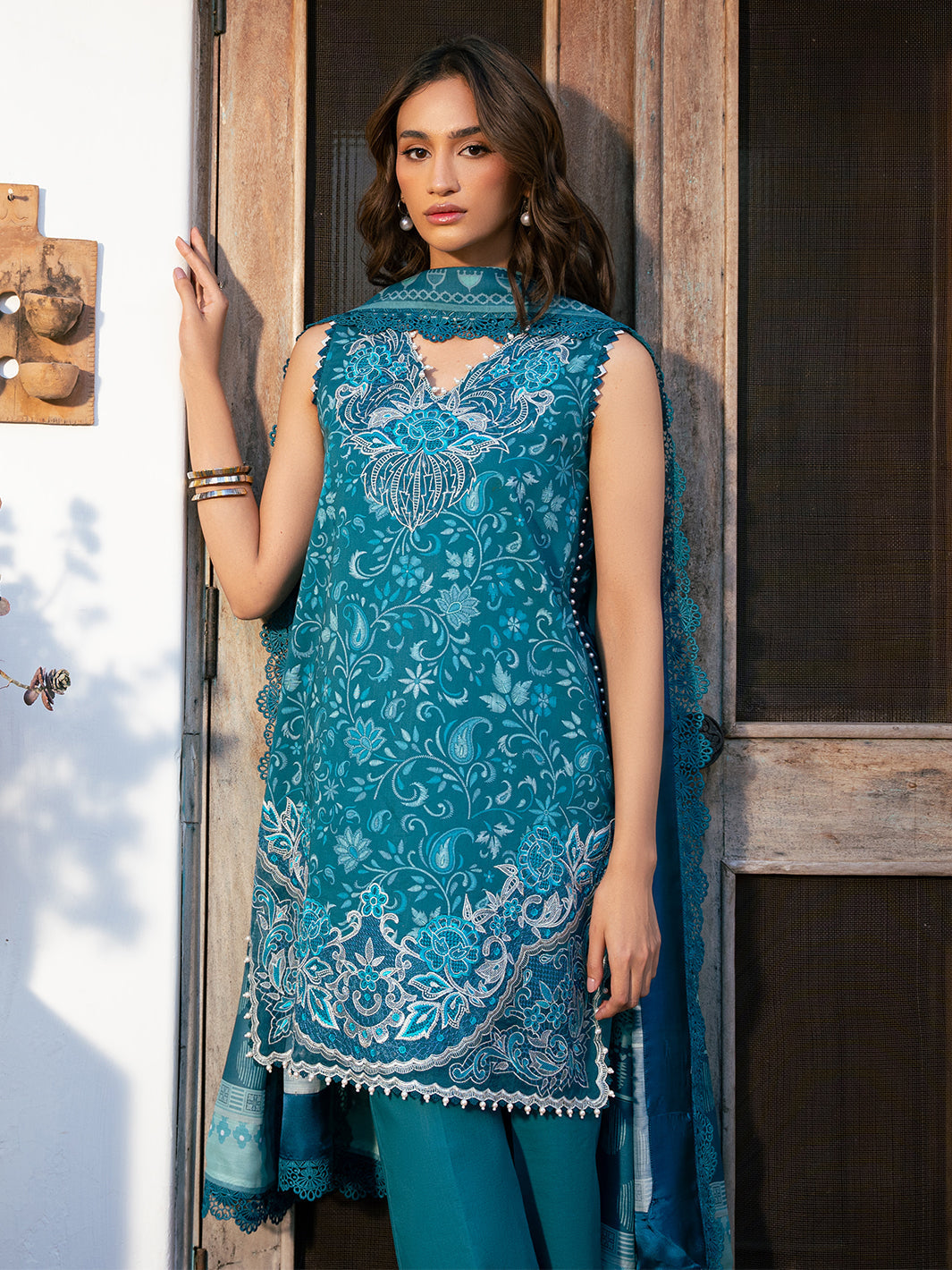 Bin Ilyas | Hazel Printed Lawn 25 | 2073 - B - by - Libasekhas UK - Registered Vendor of : Bin Ilyas - 100% Original Designer Dresss