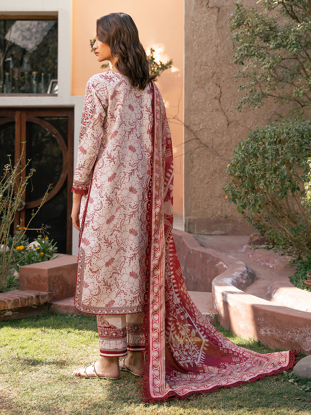 Bin Ilyas | Hazel Printed Lawn 25 | 2074 - B - by - Libasekhas UK - Registered Vendor of : Bin Ilyas - 100% Original Designer Dresss