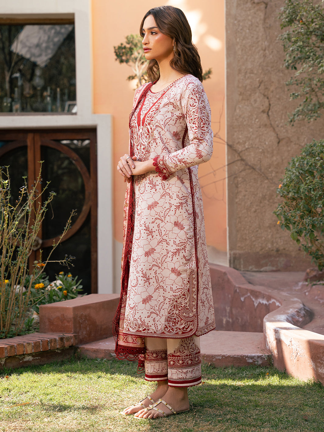 Bin Ilyas | Hazel Printed Lawn 25 | 2074 - B - by - Libasekhas UK - Registered Vendor of : Bin Ilyas - 100% Original Designer Dresss