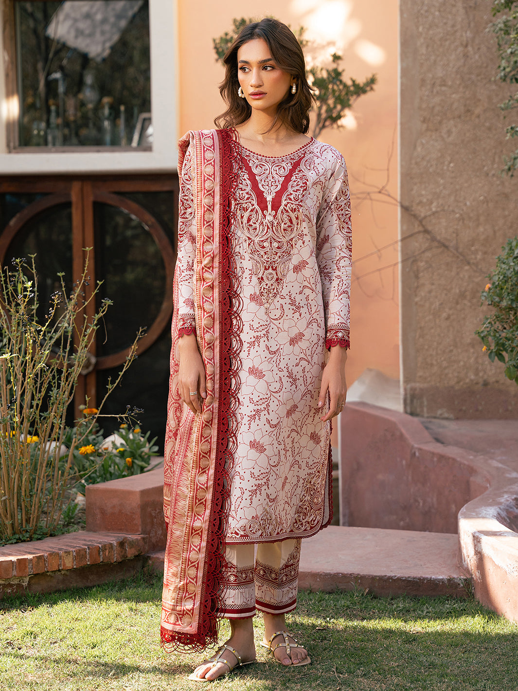 Bin Ilyas | Hazel Printed Lawn 25 | 2074 - B - by - Libasekhas UK - Registered Vendor of : Bin Ilyas - 100% Original Designer Dresss