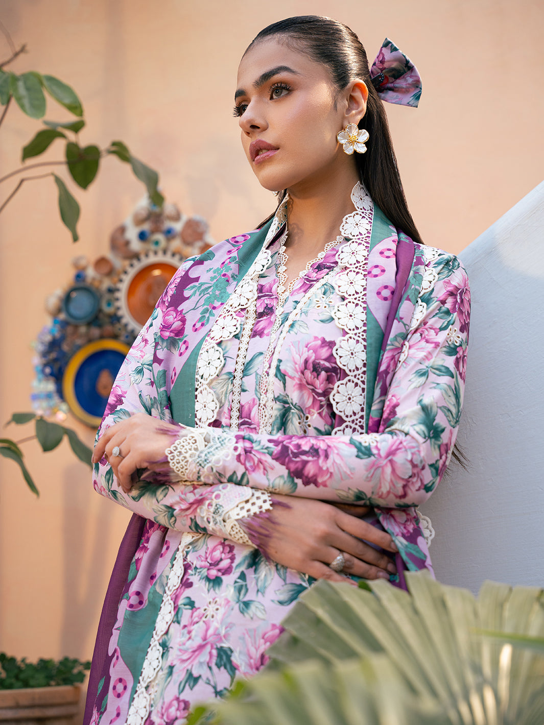 Bin Ilyas | Hazel Printed Lawn 25 | 2075 - A - by - Libasekhas UK - Registered Vendor of : Bin Ilyas - 100% Original Designer Dresss