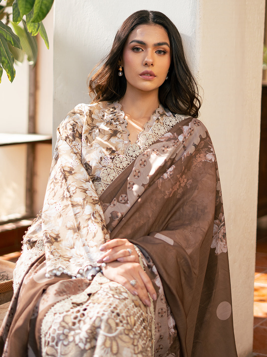 Bin Ilyas | Hazel Printed Lawn 25 | 2075 - B - by - Libasekhas UK - Registered Vendor of : Bin Ilyas - 100% Original Designer Dresss