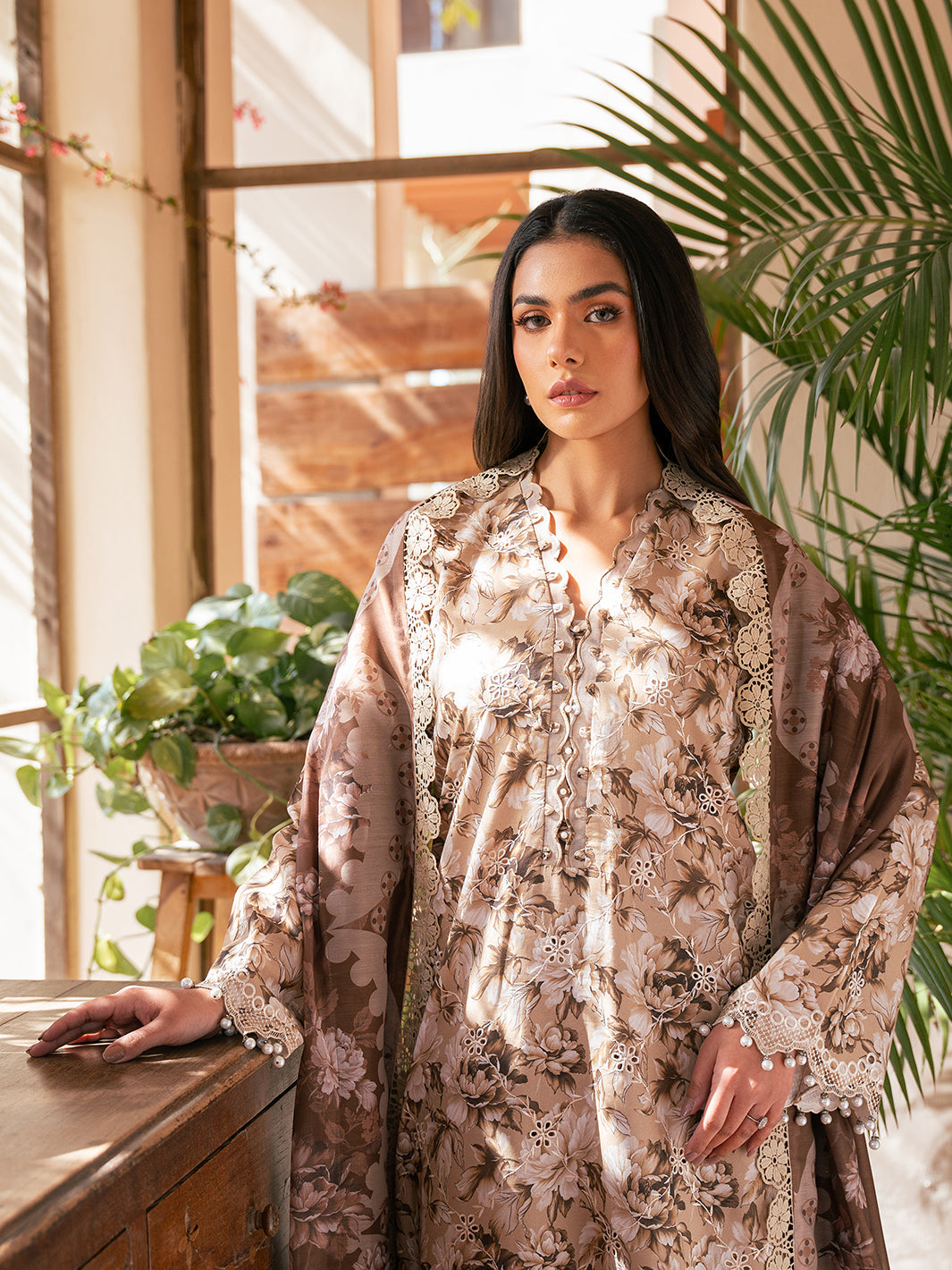 Bin Ilyas | Hazel Printed Lawn 25 | 2075 - B - by - Libasekhas UK - Registered Vendor of : Bin Ilyas - 100% Original Designer Dresss