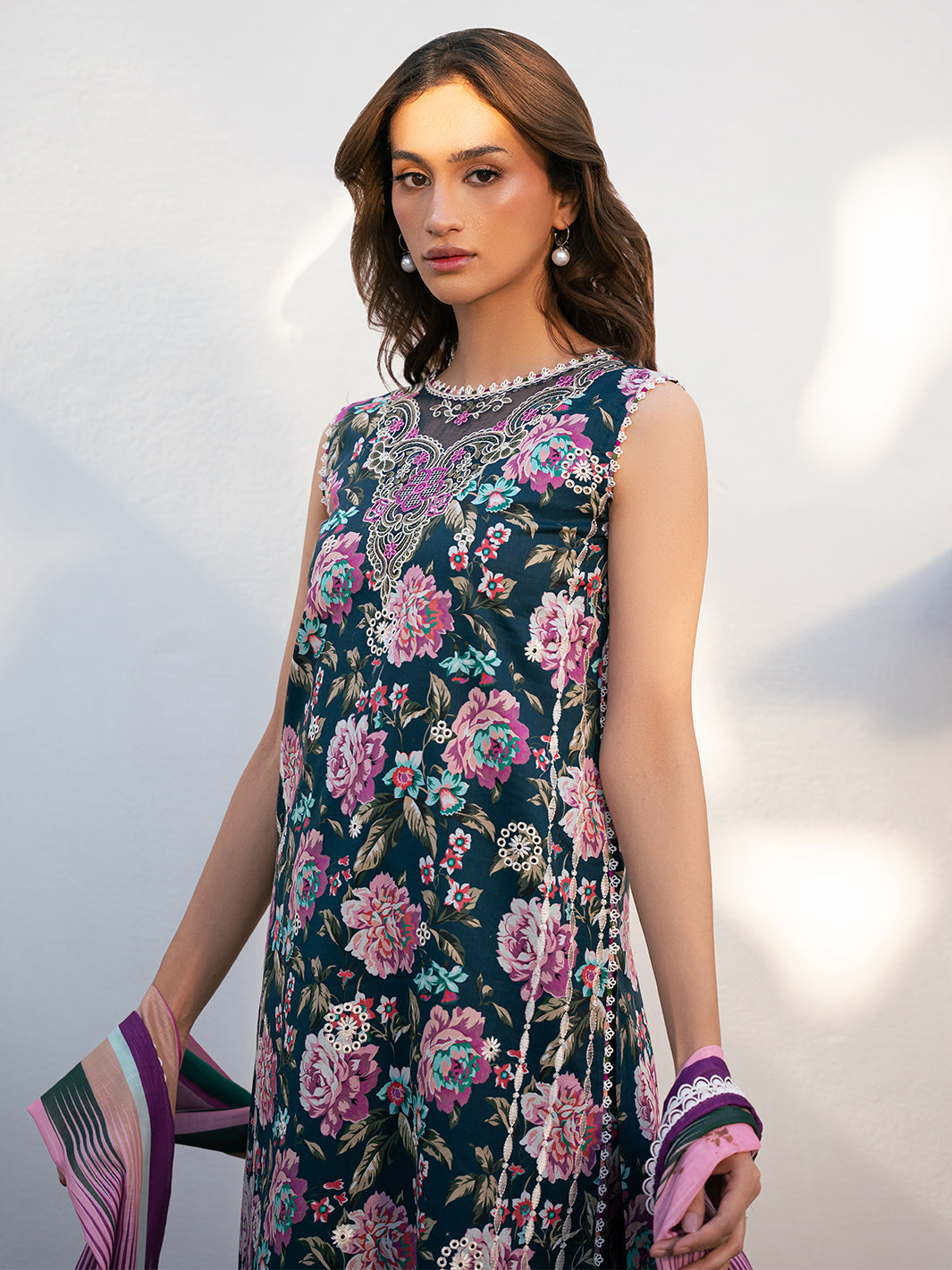 Bin Ilyas | Hazel Printed Lawn 25 | 2076 - A - by - Libasekhas UK - Registered Vendor of : Bin Ilyas - 100% Original Designer Dresss