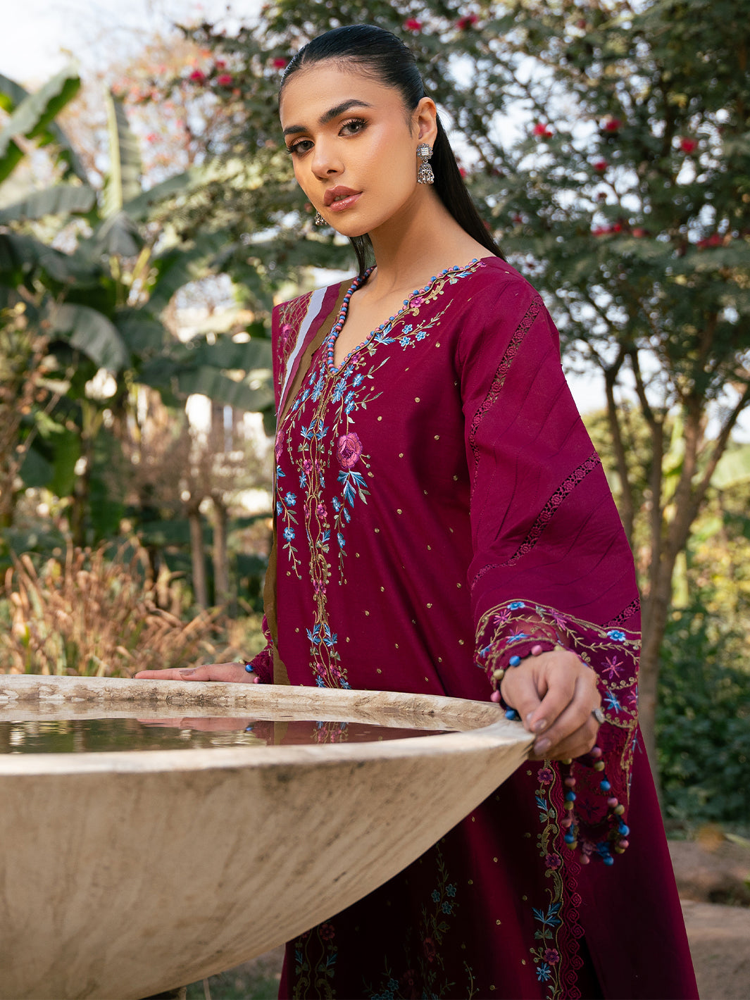 Bin Ilyas | Hazel Printed Lawn 25 | 2078 - A - by - Libasekhas UK - Registered Vendor of : Bin Ilyas - 100% Original Designer Dresss