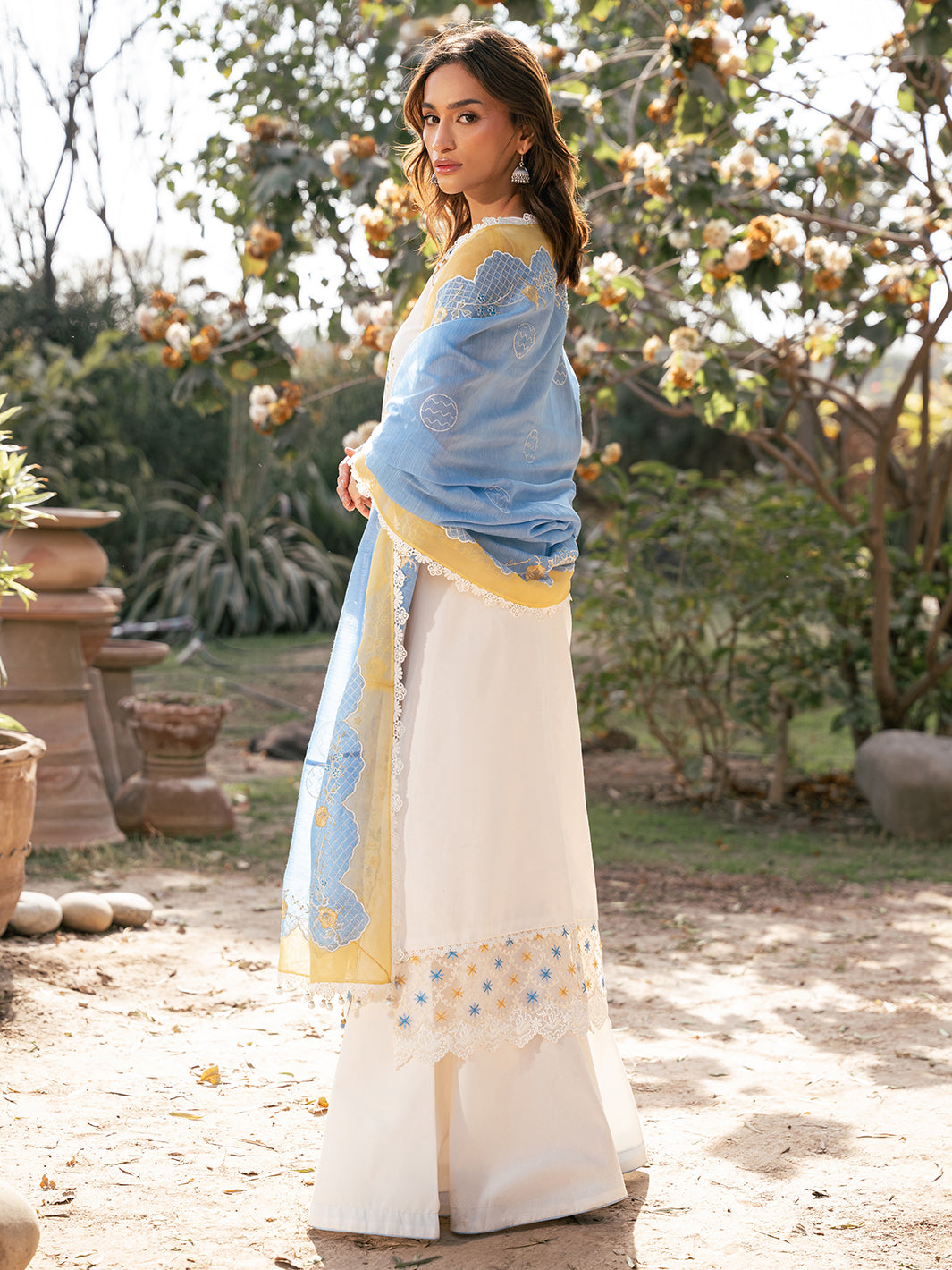 Bin Ilyas | Hazel Printed Lawn 25 | 2078 - B - by - Libasekhas UK - Registered Vendor of : Bin Ilyas - 100% Original Designer Dresss