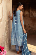 Cross Stitch | Premium Lawn 24 | BLUE SAND - by - Libasekhas UK - Registered Vendor of : Cross Stitch - 100% Original Designer Dresss
