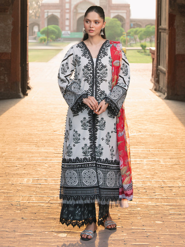 Bin Ilyas | Naqsh Naaz Luxury Lawn 25 | 2082 - A - by - Libasekhas UK - Registered Vendor of : Bin Ilyas - 100% Original Designer Dresss