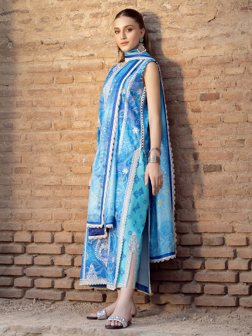 Bin Ilyas | Naqsh Naaz Luxury Lawn 25 | 2084 - B - by - Libasekhas UK - Registered Vendor of : Bin Ilyas - 100% Original Designer Dresss