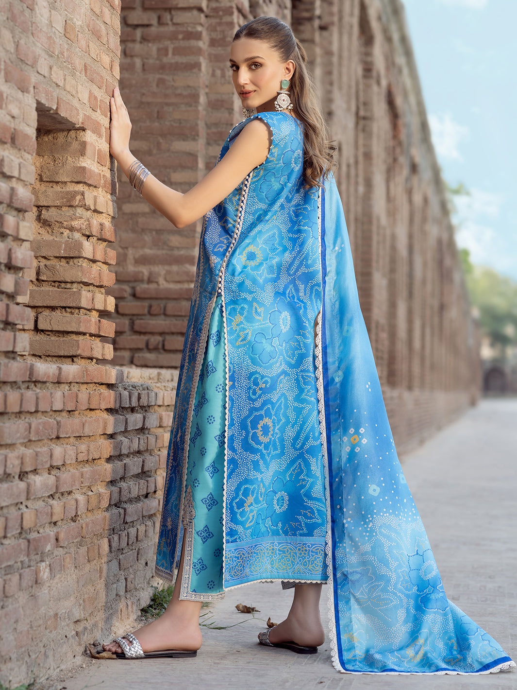 Bin Ilyas | Naqsh Naaz Luxury Lawn 25 | 2084 - B - by - Libasekhas UK - Registered Vendor of : Bin Ilyas - 100% Original Designer Dresss