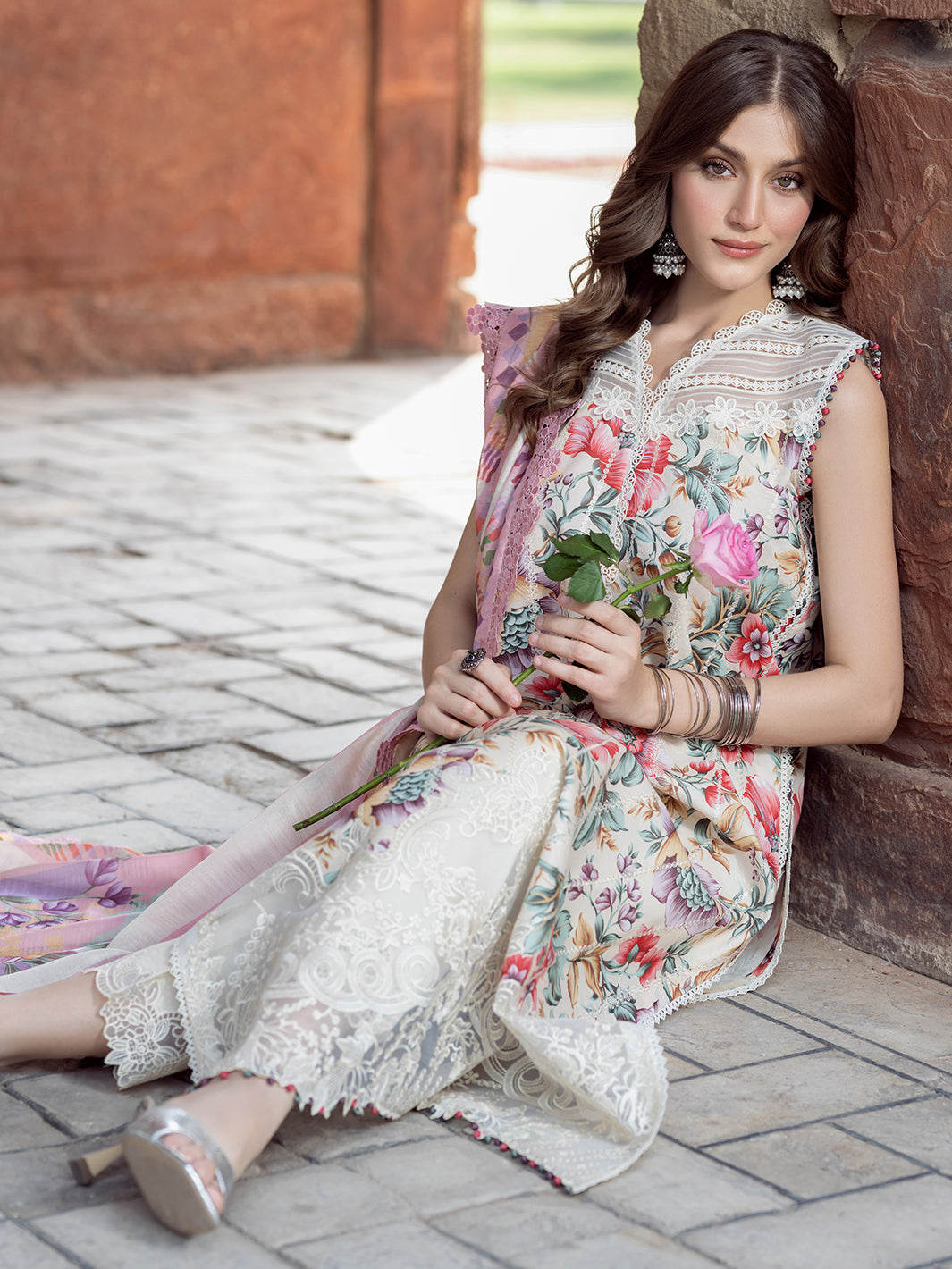 Bin Ilyas | Naqsh Naaz Luxury Lawn 25 | 2085 - C - by - Libasekhas UK - Registered Vendor of : Bin Ilyas - 100% Original Designer Dresss