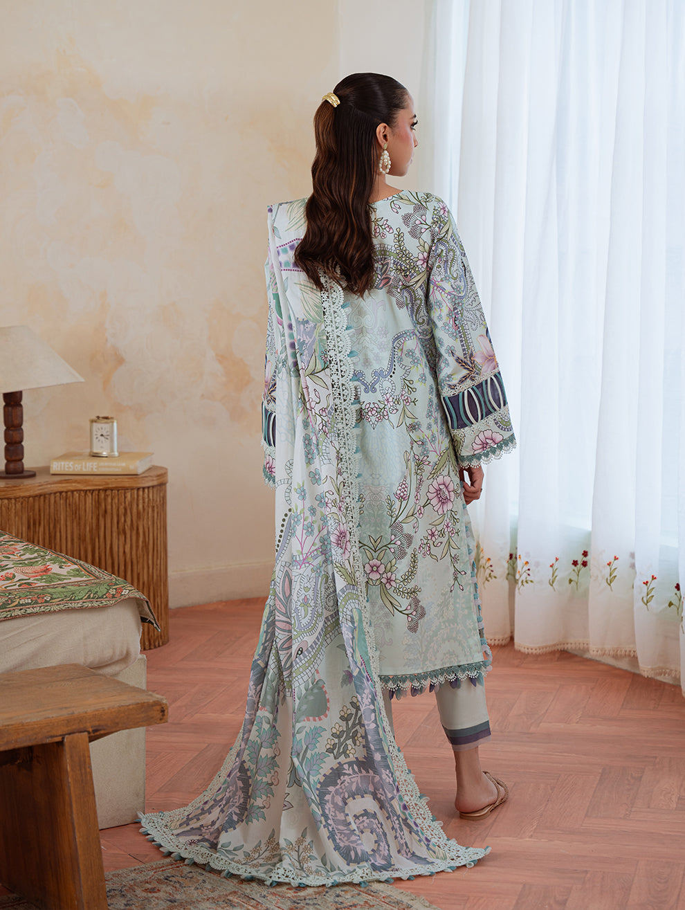 Jade | Cambric 25 | URBANE CAMBRIC PRINTS 2025 A - by Libasekhas UK - Registered Vendor of : Jade - 100% Original Designer Dress