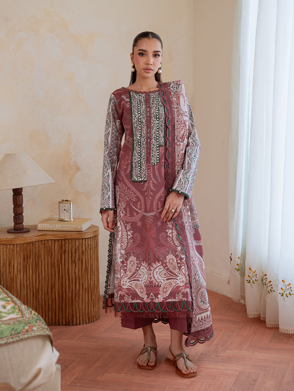 Jade | Cambric 25 | URBANE CAMBRIC PRINTS 2025 C - by Libasekhas UK - Registered Vendor of : Jade - 100% Original Designer Dress