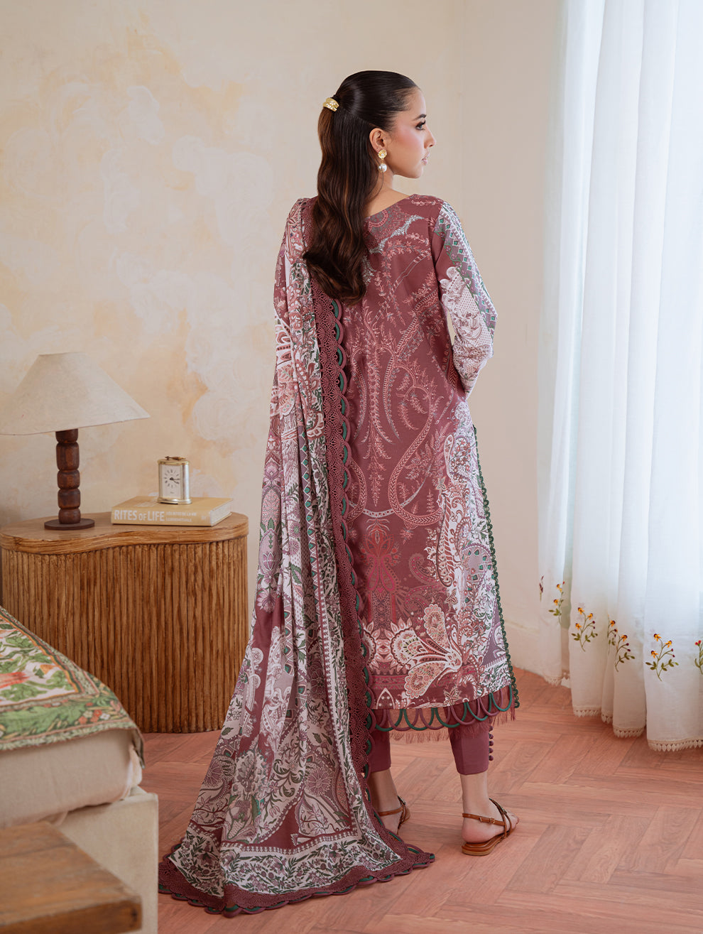Jade | Cambric 25 | URBANE CAMBRIC PRINTS 2025 C - by Libasekhas UK - Registered Vendor of : Jade - 100% Original Designer Dress