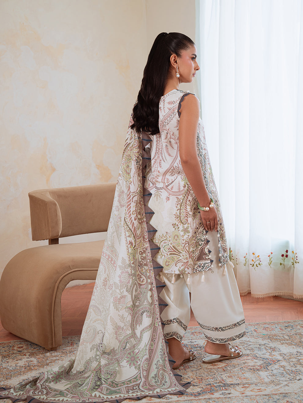 Jade | Cambric 25 | URBANE CAMBRIC PRINTS 2025 G - by Libasekhas UK - Registered Vendor of : Jade - 100% Original Designer Dress