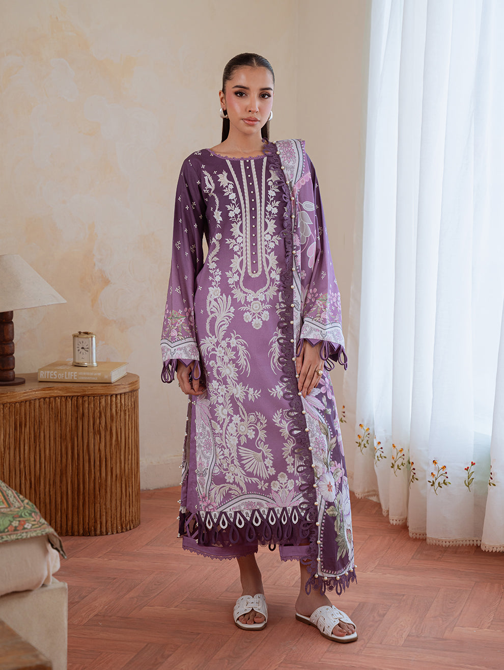 Jade | Cambric 25 | URBANE CAMBRIC PRINTS 2025 J - by Libasekhas UK - Registered Vendor of : Jade - 100% Original Designer Dress