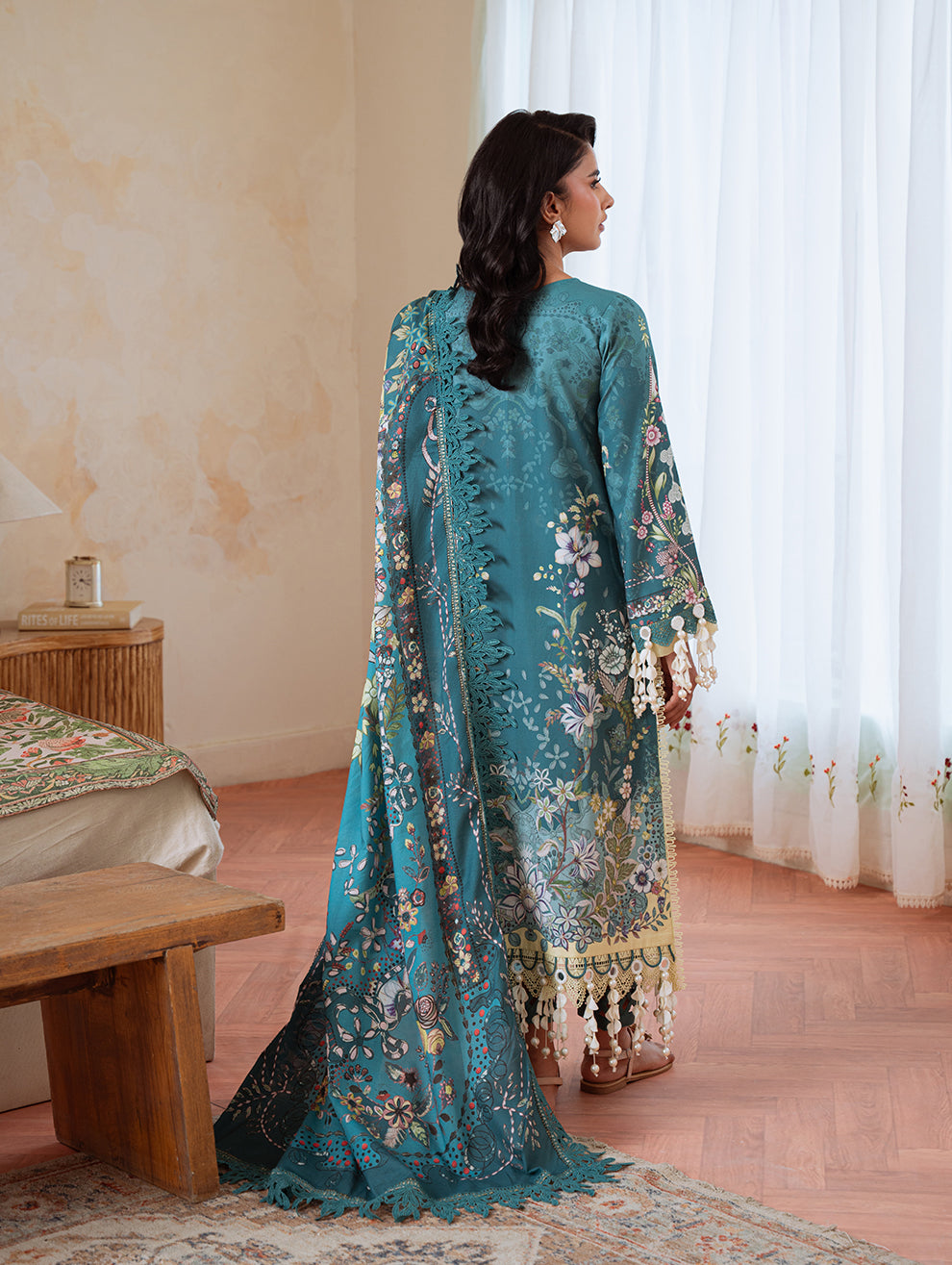 Jade | Cambric 25 | URBANE CAMBRIC PRINTS 2025 M - by Libasekhas UK - Registered Vendor of : Jade - 100% Original Designer Dress