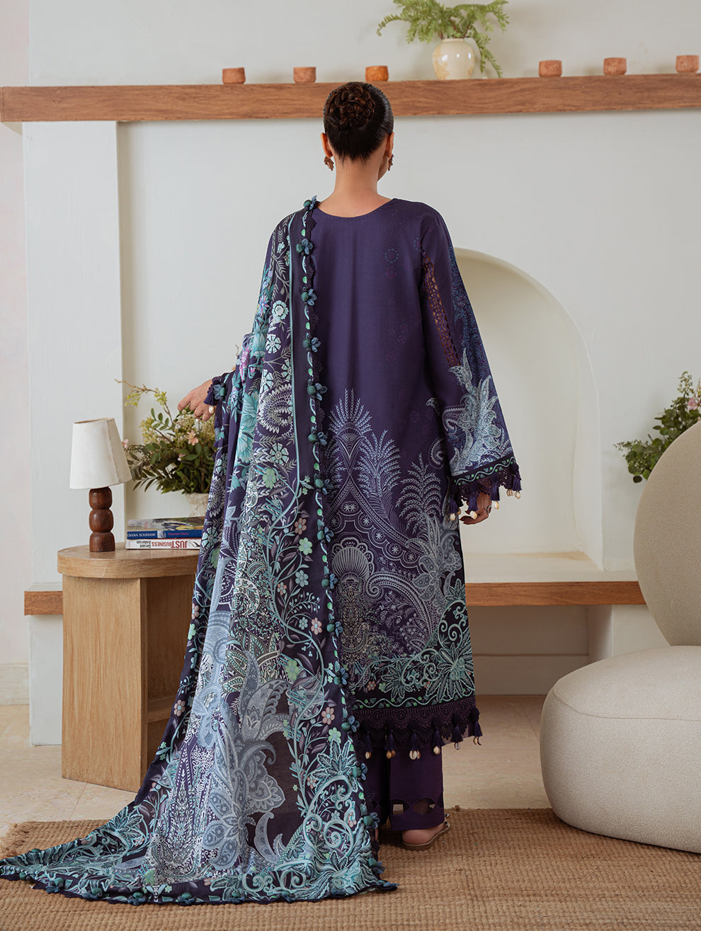 Jade | Cambric 25 | URBANE CAMBRIC PRINTS 2025 N - by Libasekhas UK - Registered Vendor of : Jade - 100% Original Designer Dress