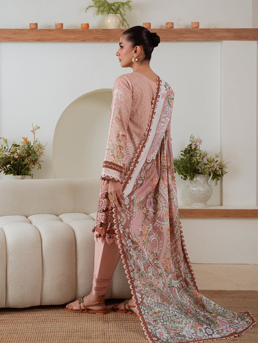 Jade | Cambric 25 | URBANE CAMBRIC PRINTS 2025 O - by Libasekhas UK - Registered Vendor of : Jade - 100% Original Designer Dress