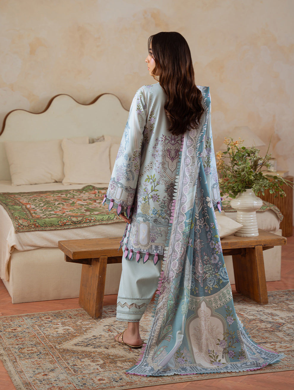 Jade | Cambric 25 | URBANE CAMBRIC PRINTS 2025 P - by Libasekhas UK - Registered Vendor of : Jade - 100% Original Designer Dress