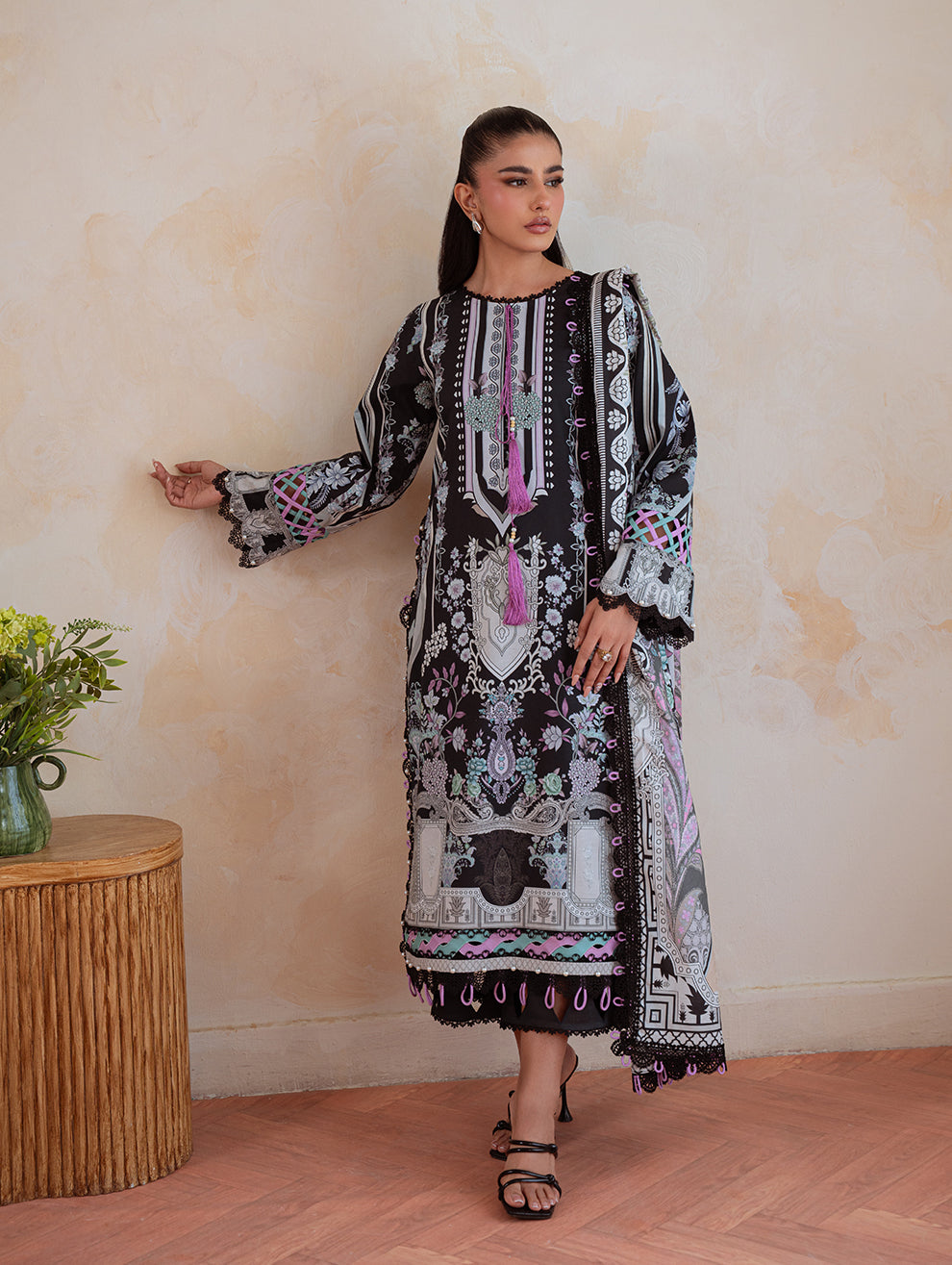 Jade | Cambric 25 | URBANE CAMBRIC PRINTS 2025 Q - by Libasekhas UK - Registered Vendor of : Jade - 100% Original Designer Dress