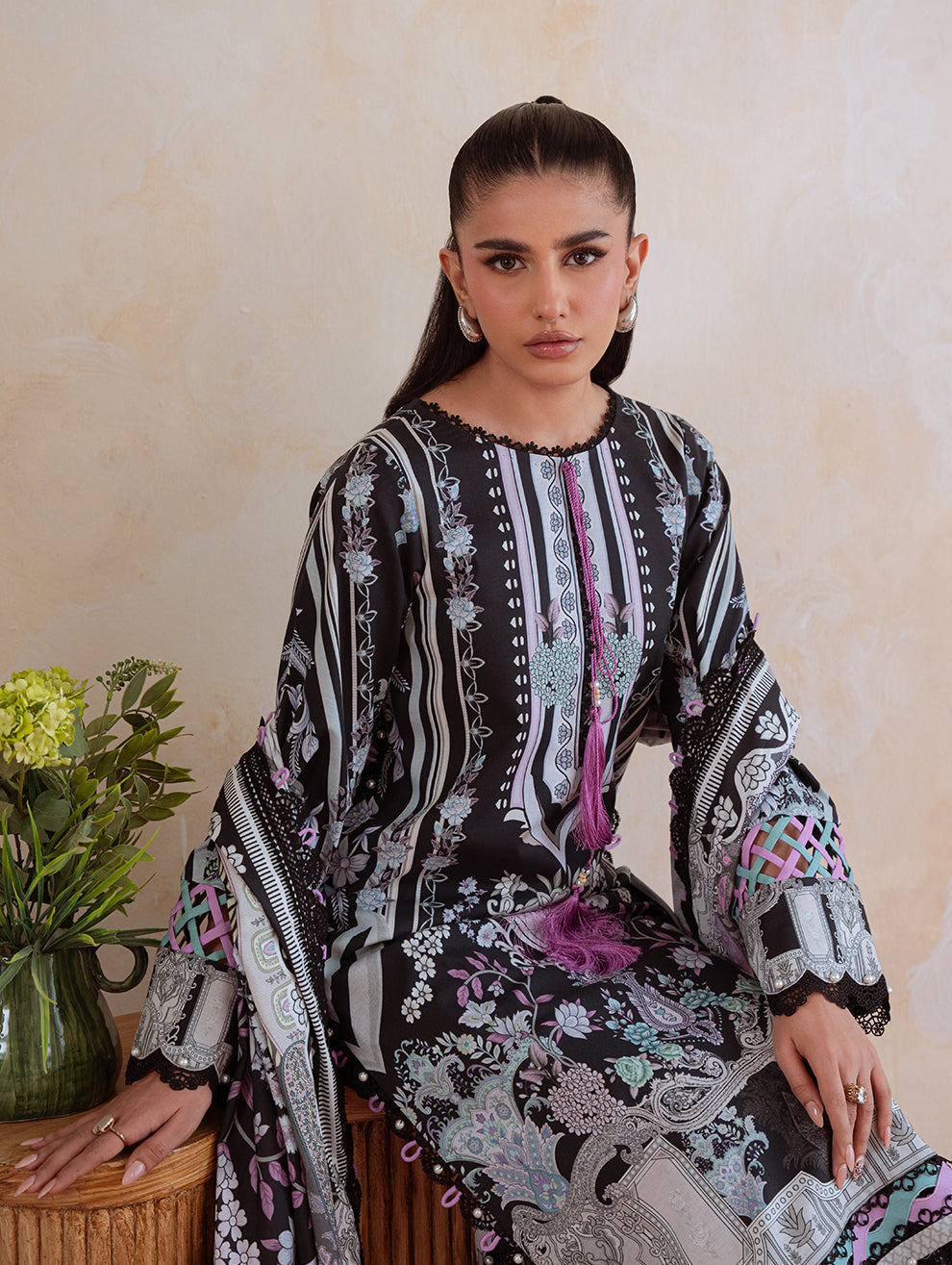 Jade | Cambric 25 | URBANE CAMBRIC PRINTS 2025 Q - by Libasekhas UK - Registered Vendor of : Jade - 100% Original Designer Dress