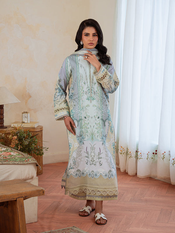 Jade | Cambric 25 | URBANE CAMBRIC PRINTS 2025 R - by Libasekhas UK - Registered Vendor of : Jade - 100% Original Designer Dress