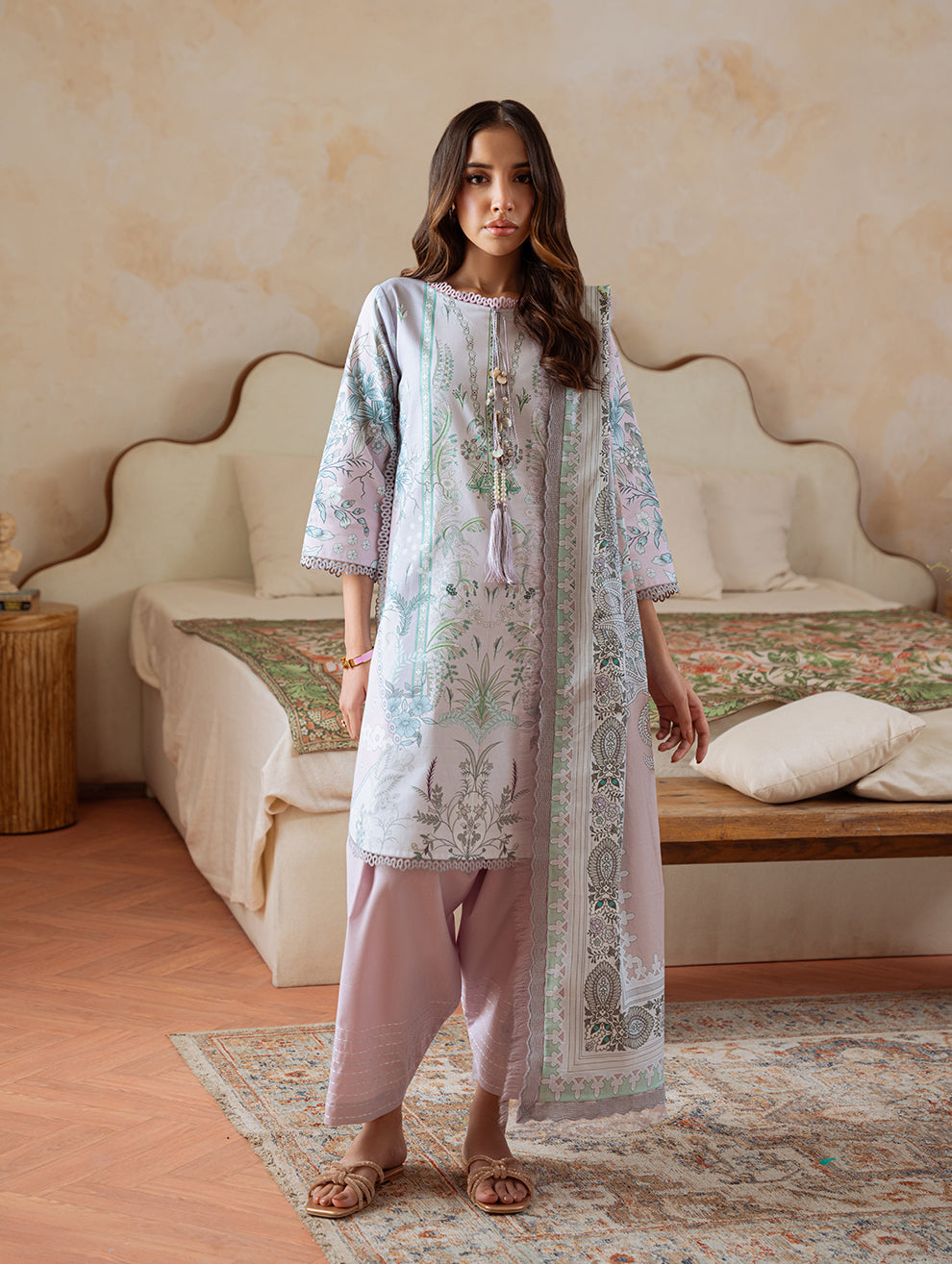 Jade | Cambric 25 | URBANE CAMBRIC PRINTS 2025 AE - by Libasekhas UK - Registered Vendor of : Jade - 100% Original Designer Dress