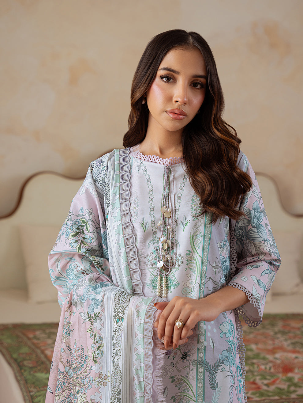 Jade | Cambric 25 | URBANE CAMBRIC PRINTS 2025 AE - by Libasekhas UK - Registered Vendor of : Jade - 100% Original Designer Dress