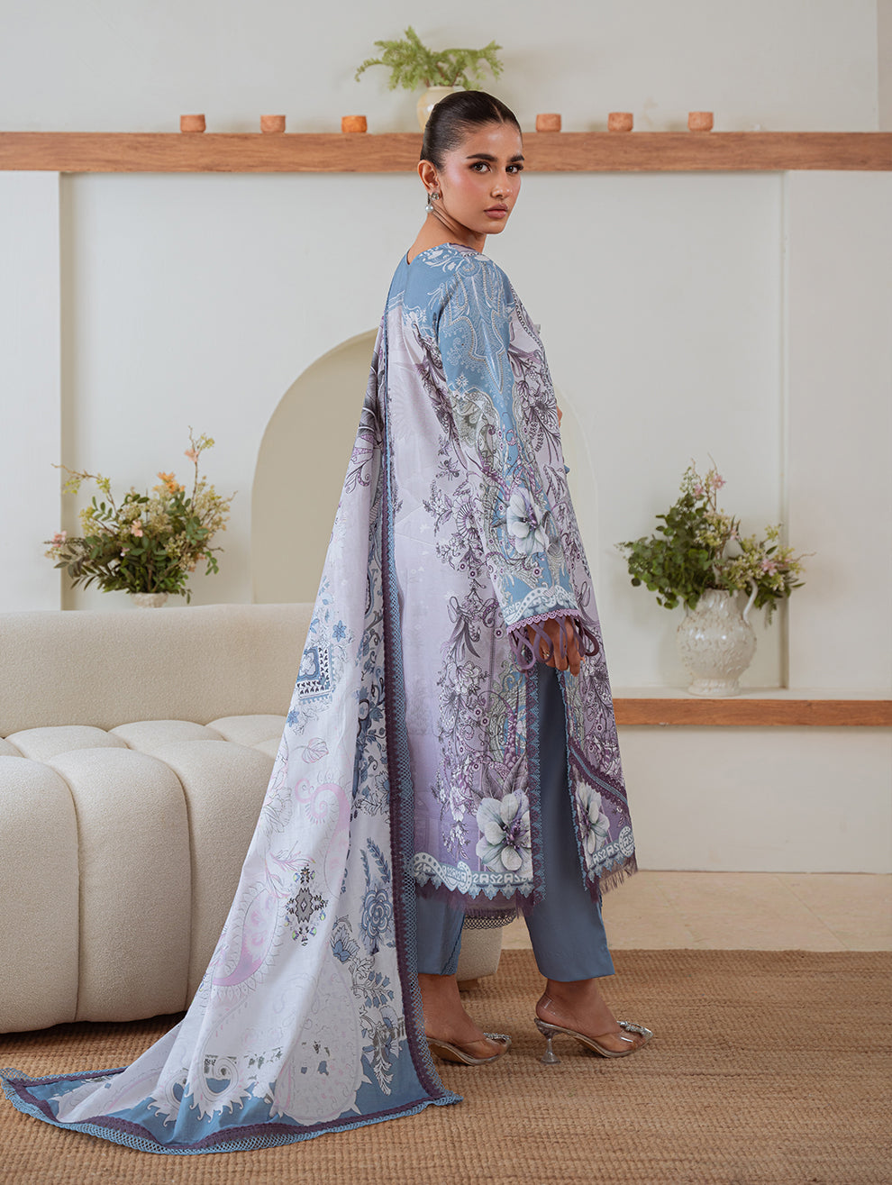 Jade | Cambric 25 | URBANE CAMBRIC PRINTS 2025 AF - by Libasekhas UK - Registered Vendor of : Jade - 100% Original Designer Dress