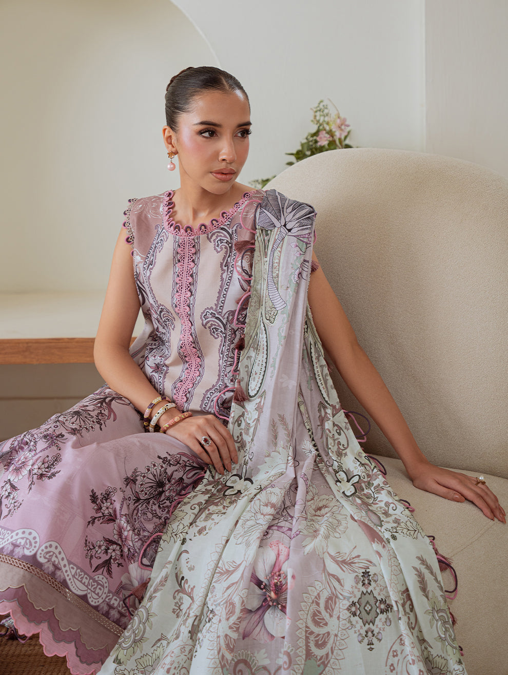 Jade | Cambric 25 | URBANE CAMBRIC PRINTS 2025 AG - by Libasekhas UK - Registered Vendor of : Jade - 100% Original Designer Dress