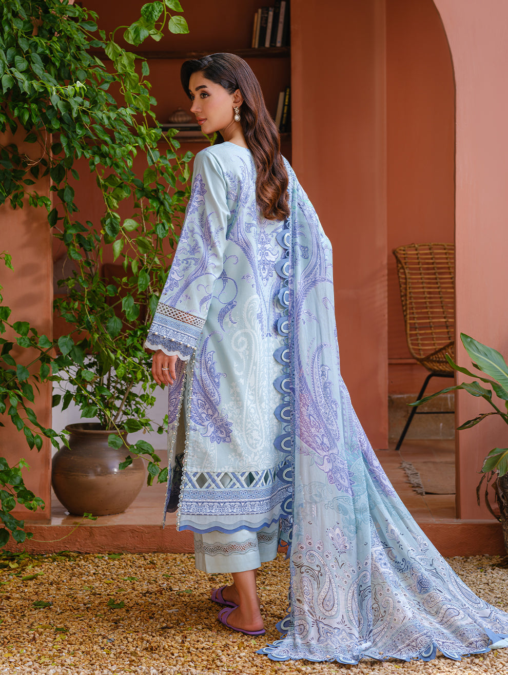 Jade | Cambric 25 | URBANE EMBROIDERED CAMBRIC 25 BB - by Libasekhas UK - Registered Vendor of : Jade - 100% Original Designer Dress