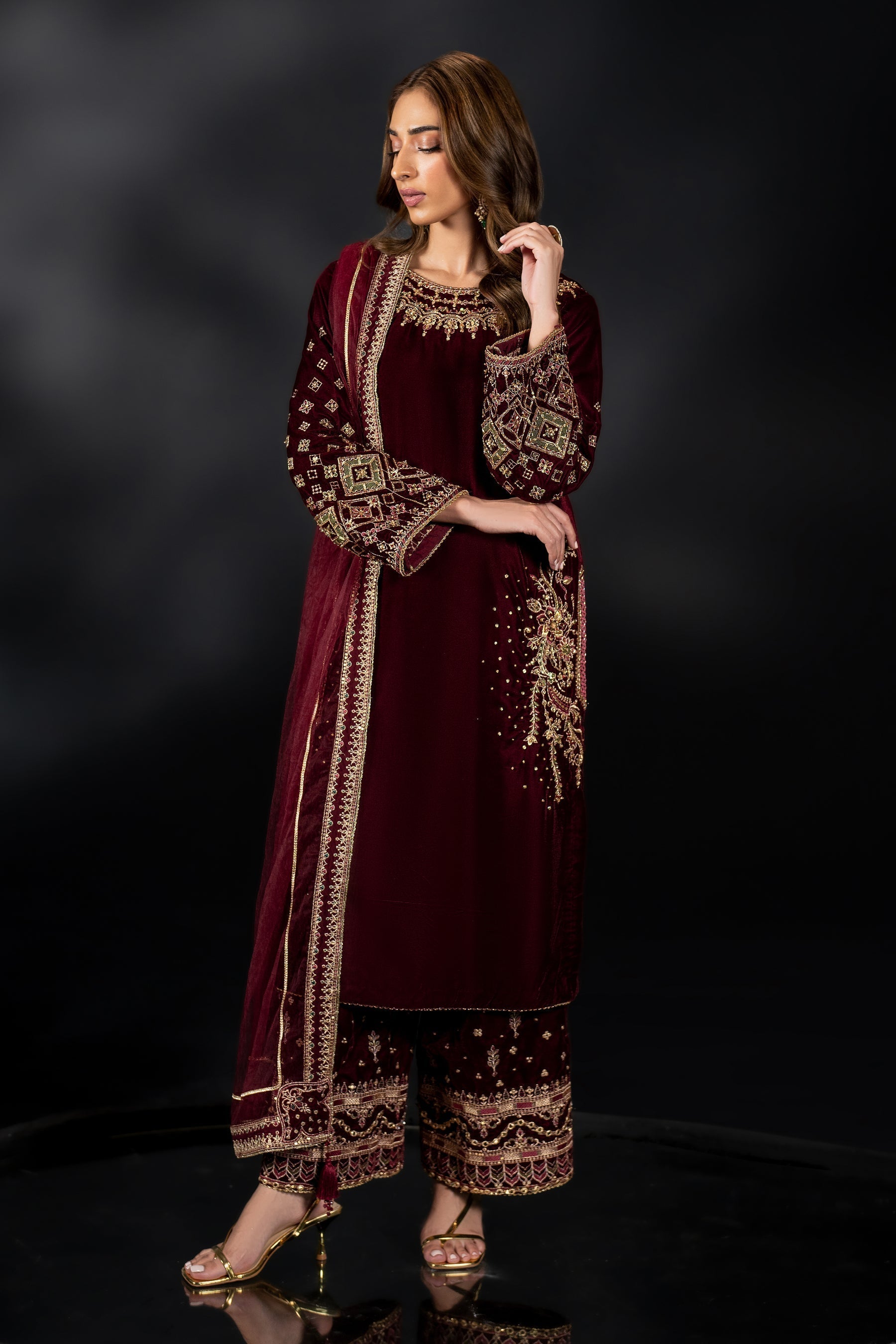 Naqshi | Makhmal 24 | MAHYM - by - Libasekhas UK - Registered Vendor of : Naqshi - 100% Original Designer Dresss