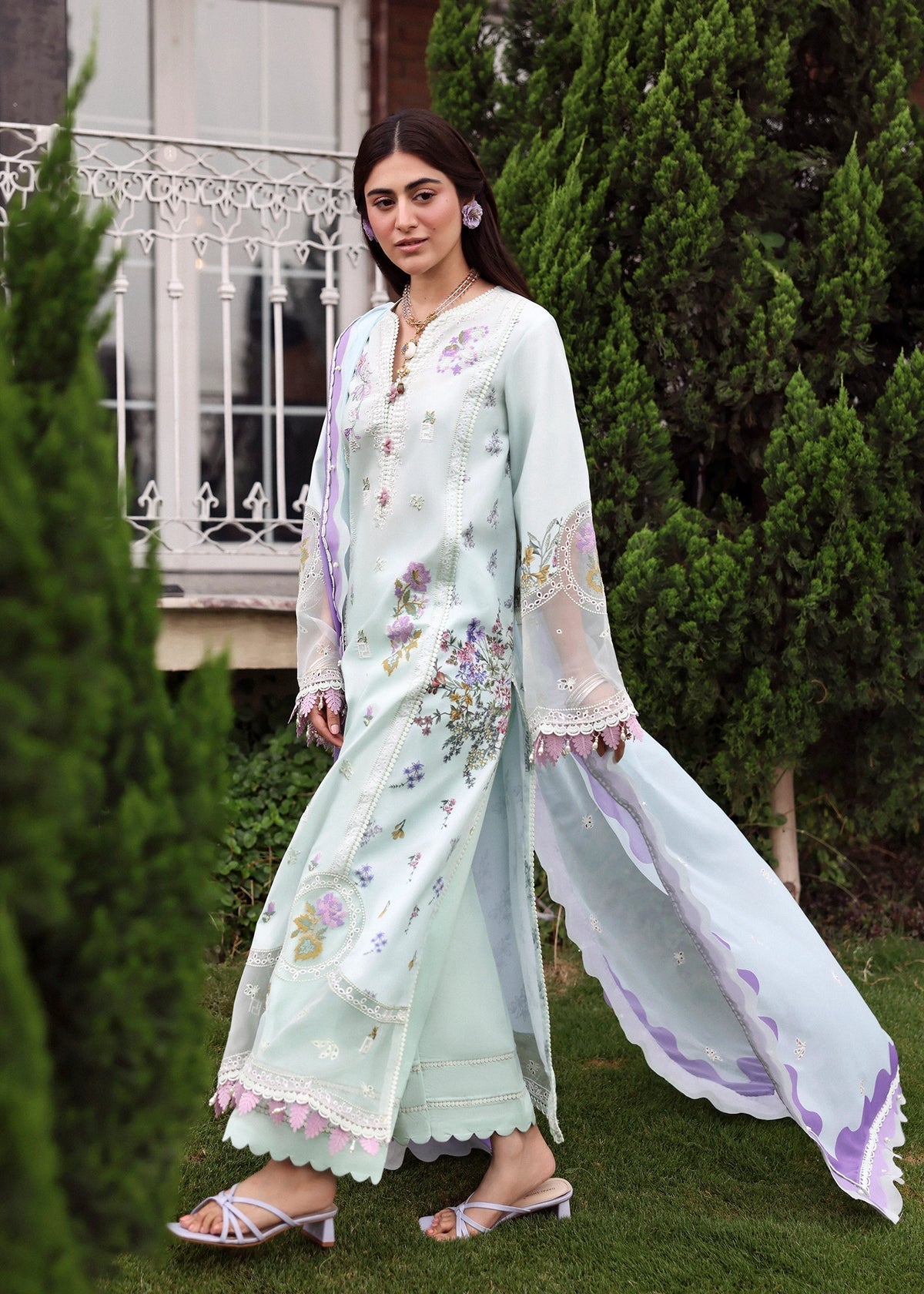 Sardinia | Embroidered Lawn Edit 26 | Misty Morning - by Libasekhas UK - Registered Vendor of : Sardinia - 100% Original Designer Dress