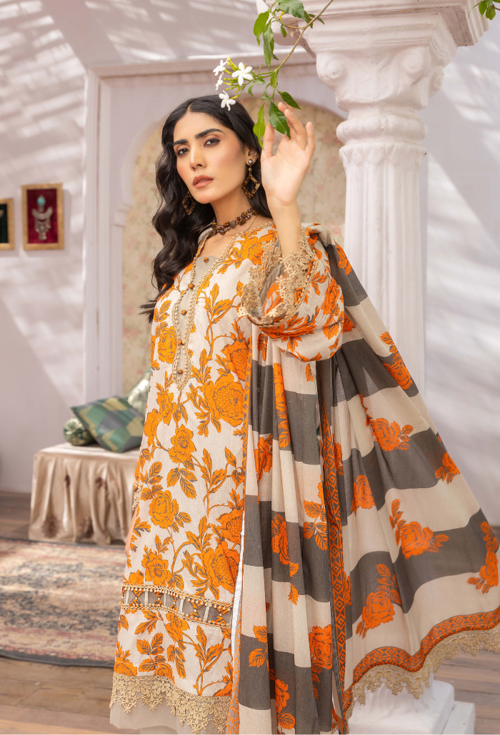 Humdum | Rang e Noor SS 24 | D06 - by - Libasekhas UK - Registered Vendor of : HumDum - 100% Original Designer Dresss